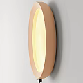 Modern Beige Oval Wall Lamp Mounted on Wall with Soft Warm Glow
