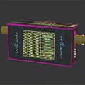 WICOM Mobile Digital Communication Module with Frequency Parameters Table and Interface Ports 3d model