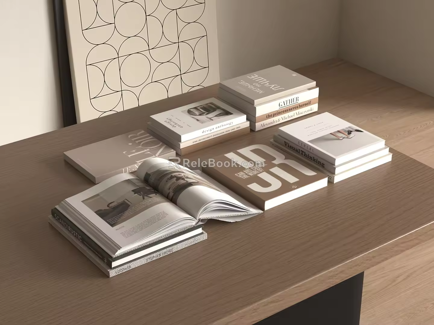 Books 3d model