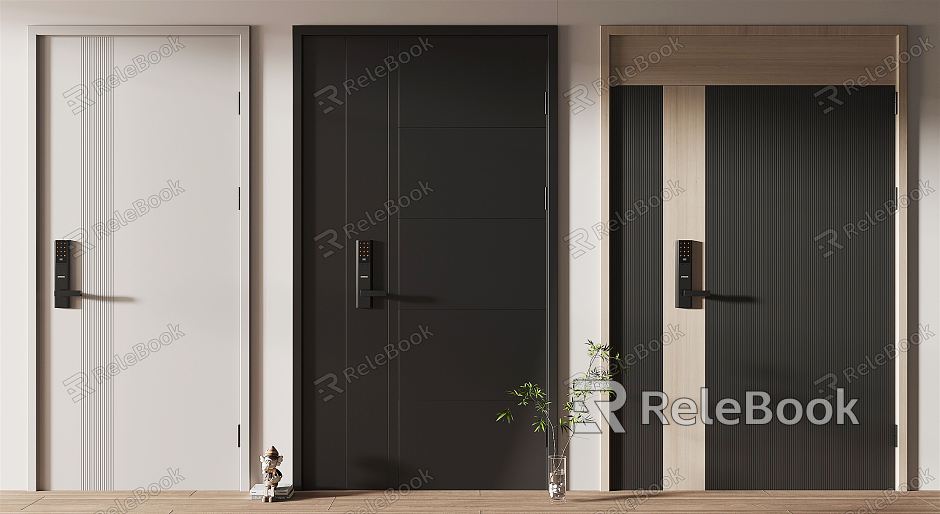 Modern security door single door child-mother entry door model