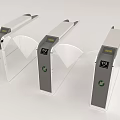 Public facilities security check valve inlet and outlet 3d model