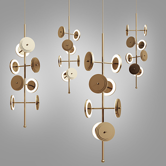 Modern chandelier 3d model