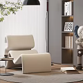 Single sofa side table 3d model