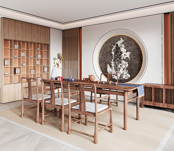 New Chinese Tea Room 3d model