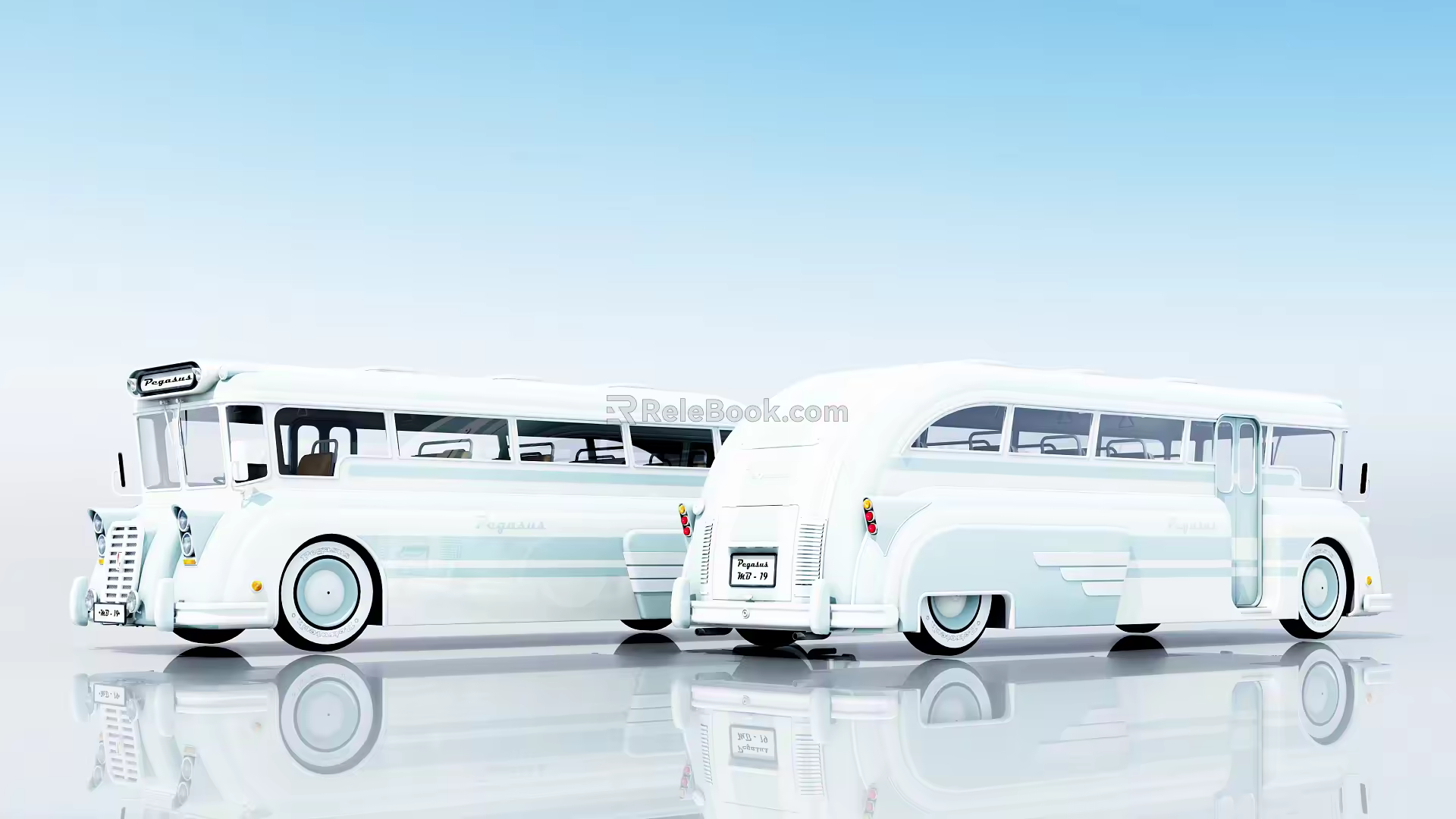 Modern Bus 3d model