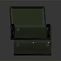 Green Durable Plastic Storage Boxes Stacked With Open Lid For Household Organizing Items