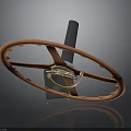 Car Parts Orange Steering Wheel With Metal Components And Design Structure