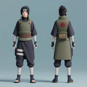 Naruto Oil Female Chi Nai 3d model