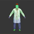 White Doctor Coat With Red Cap And Stethoscope Daily Life Essentials