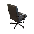 Modern Technology Exhibition Hall Featuring Black Office Chair With Wheels And Armrests