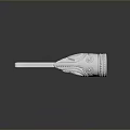 Elegant Silver Hand Ornament With Intricate Carved Patterns And Decorative Design