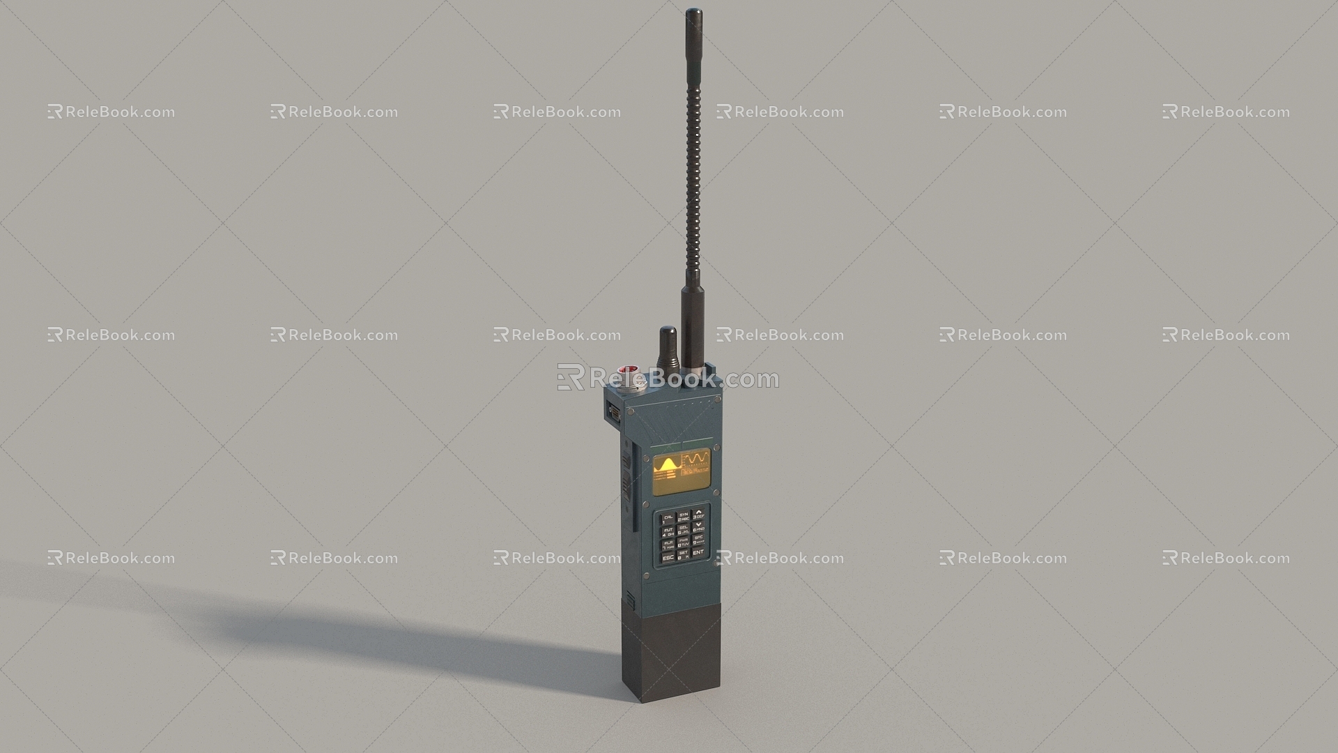 Military radio walkie talkie radio military radio communication equipment radio low face number low model simple model game film and television level 3d model