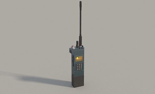 Military radio walkie talkie radio military radio communication equipment radio low face number low model simple model game film and television level 3d model