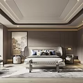 Elegant Modern Bedroom Interior Design With Upholstered Headboard Nightstands And Area Rug