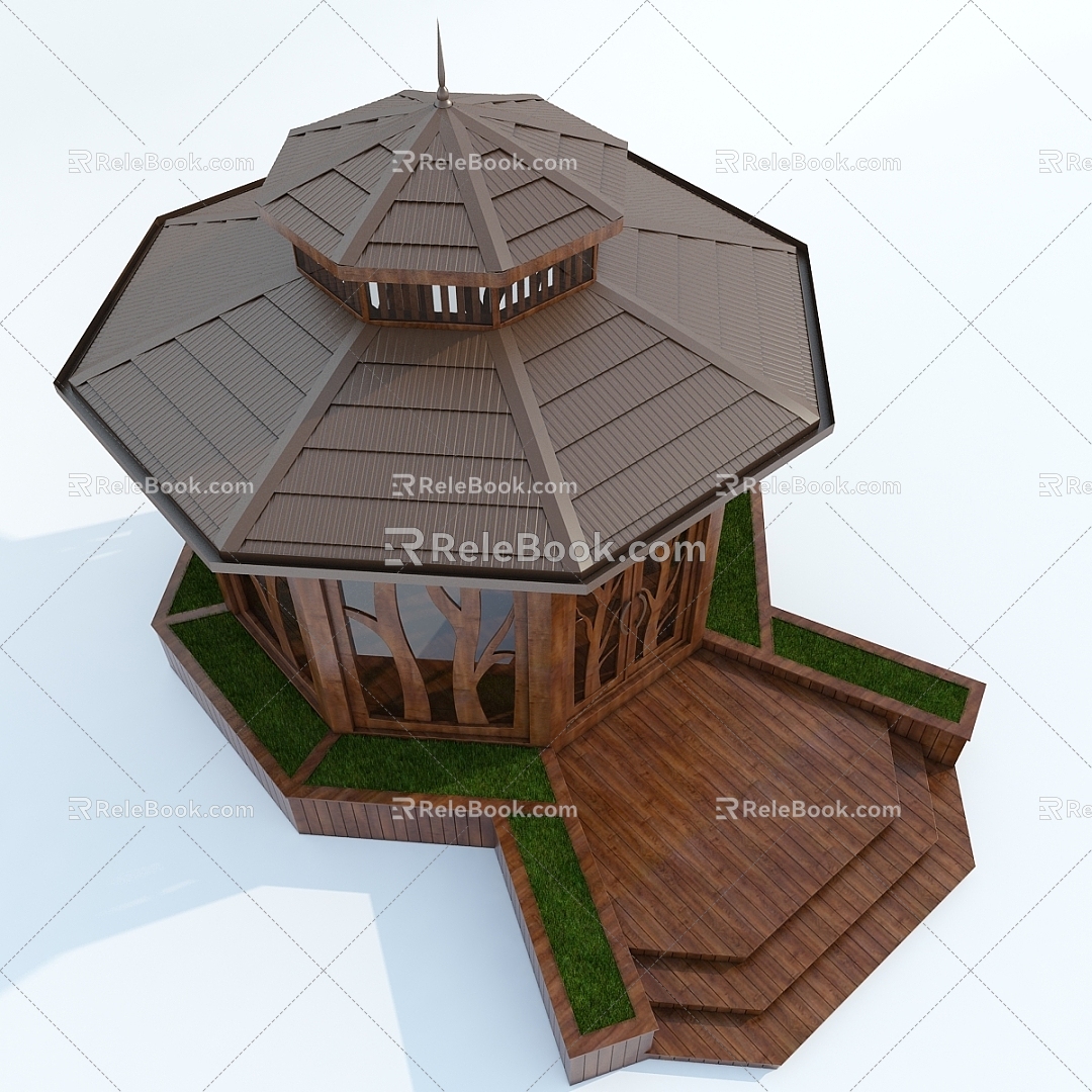 New Chinese Pavilion 3d model