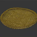 Round Handwoven Bamboo Wicker Tray for Home Decoration and Storage