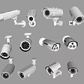 Modern Camera Security Surveillance Camera Combination Security Surveillance Camera Combination 3d model