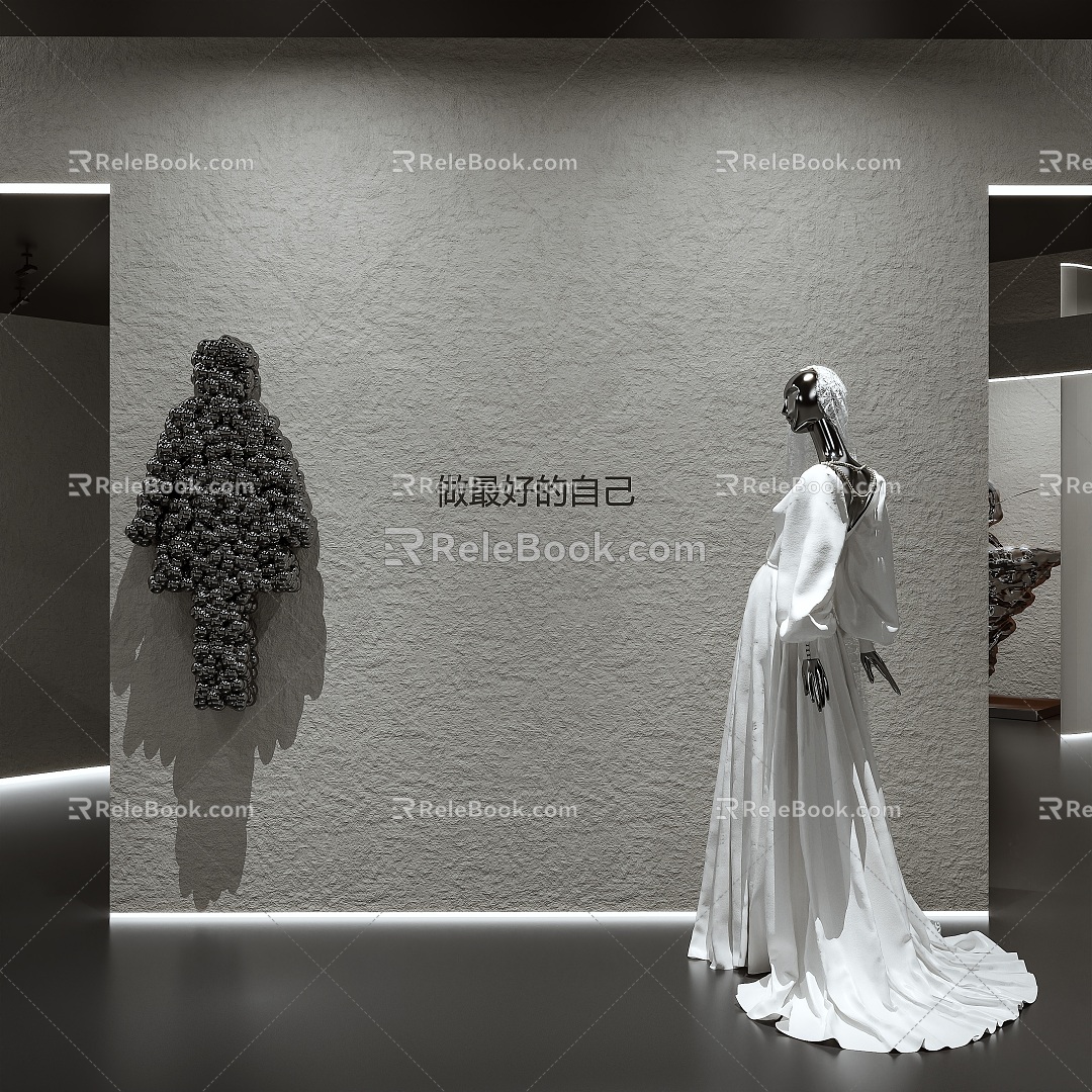 Wedding dress shop wedding photography gallery exhibition hall model