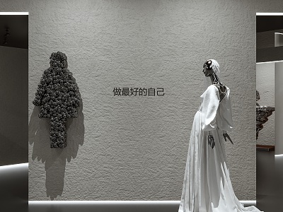 Wedding dress shop wedding photography gallery exhibition hall model