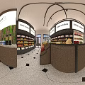Bright Modern Fruit Shop Interior With Tidy Fresh Fruit Displays And Comfortable Shopping Space