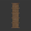 Wooden Outdoor Furniture Long Platform With Support Posts And Smooth Surface