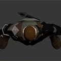 3D Male Adventurer Character With Brown Hair Beard And Armored Shoulder Gear