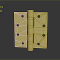 Durable Brass Hardware Hinge With Mounting Holes For Furniture Door Installation