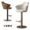 Modern Luxury Upholstered Swivel Bar Chairs With Premium Metal Base Multiple Color Options For Home