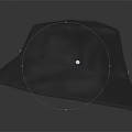 Black Shiny Supreme Bucket Hat With Red Label And Metal Rivets