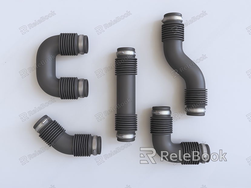 U-shaped rubber pipe with pipe clamp model