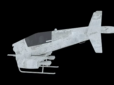 Gray Military Fighter Jet With Camouflage Pattern And Weapon Mounts Design 3d model