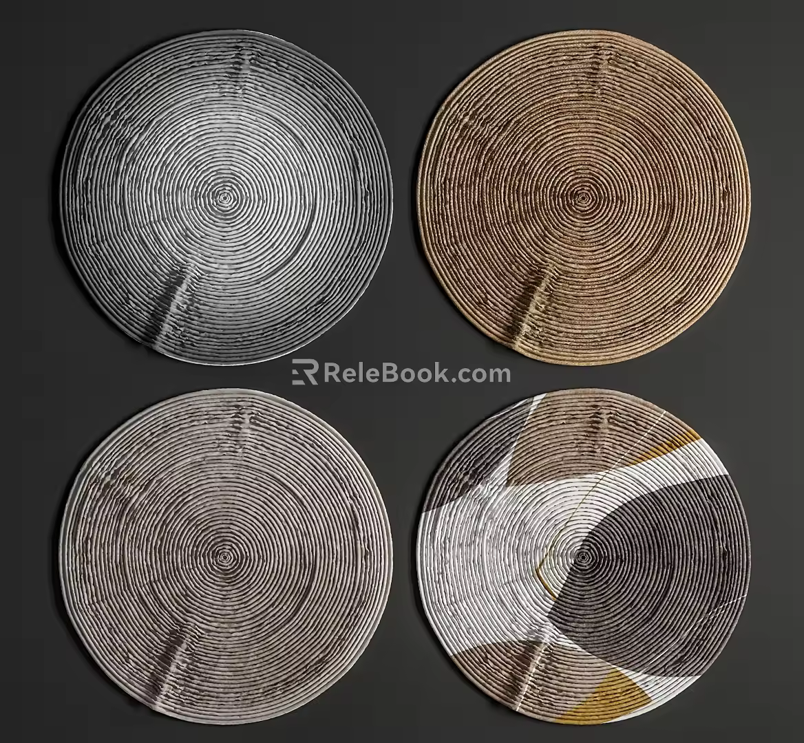Modern Round Carpet 3d model