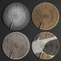 Modern Round Carpet 3d model