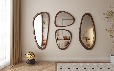 Modern mirror Middle mirror 3d model