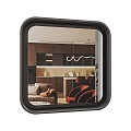 Rettangolo oval square mirror 18w 3d model