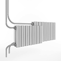 Modern heating pipe radiator 3d model