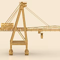 Industrial Equipment Heavy Duty Tower Crane With Boom And Operator Cab