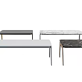 Light Luxury Side Table 3d model