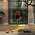 Bonsai Plant Decorative Indoor Ornament With Natural Light And Zen Ambiance