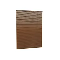 Brown Wooden Vertical Blinds For Home Window Interior Decor And Design 3d model