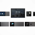 Modern Smart Switch Panel With Touch Screen Control And Intelligent Home Automation Features