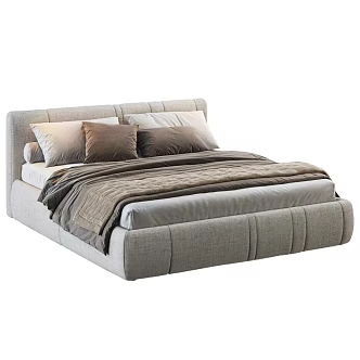Double bed 3d model
