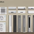 Air conditioning Central air conditioning Vertical air conditioning Air conditioning External air conditioning Hanging air conditioning 3d model