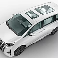 Modern White MPV Car With Dual Sunroof And Stylish Front Grille Design