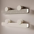 Modern Wall Sconces with Decorative Pattern and Minimalist White Design Mounted on Wall 3d model
