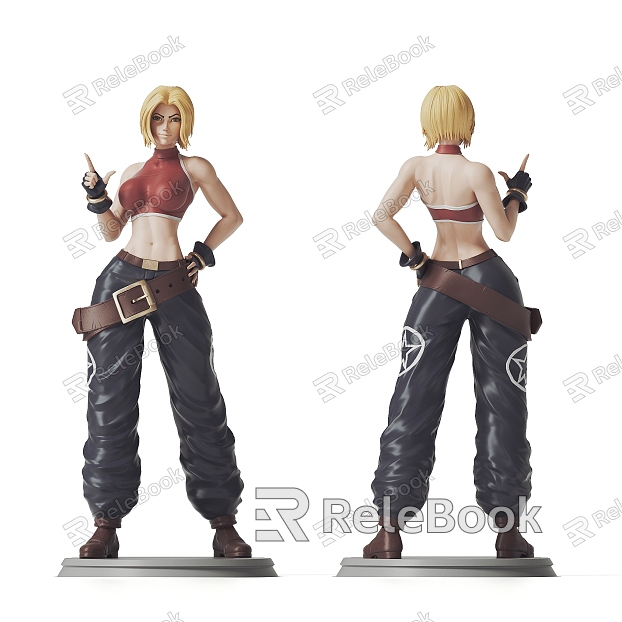 King of Fighters Mary Hands on King of Fighters model