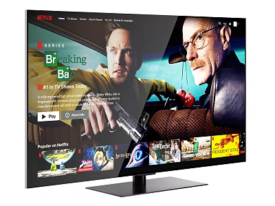 Modern Smart Television Displaying Breaking Bad And Streaming Entertainment Shows 3d model