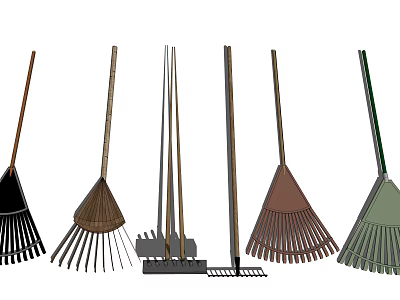Various Tactical Weapons With Different Handle Designs And Blade Shapes For Collection 3d model
