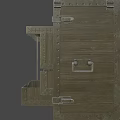 Portable Military Field Table 3d model