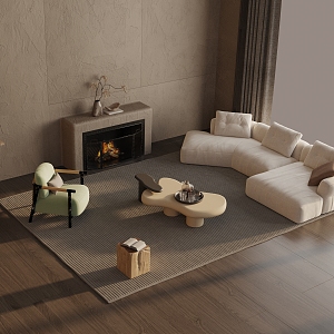 Modern Sofa Coffee Table Combination Sofa Coffee Table 3d model